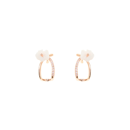 Blush Bloom Earrings - 925 Silver