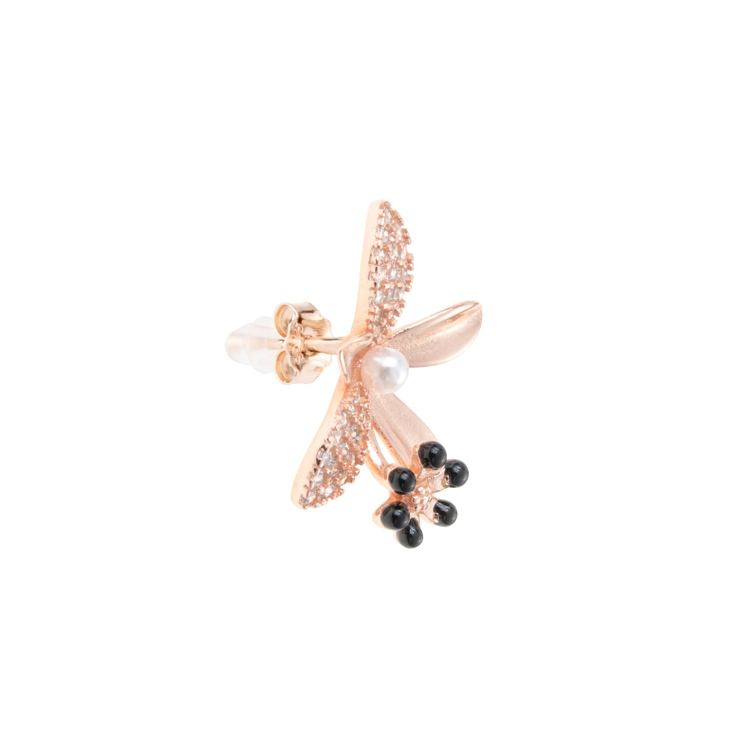 The Fleur Noire Earrings - 925 Silver
