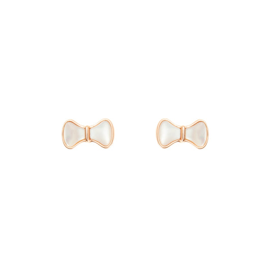Bow Bliss Earrings  - 925 Silver
