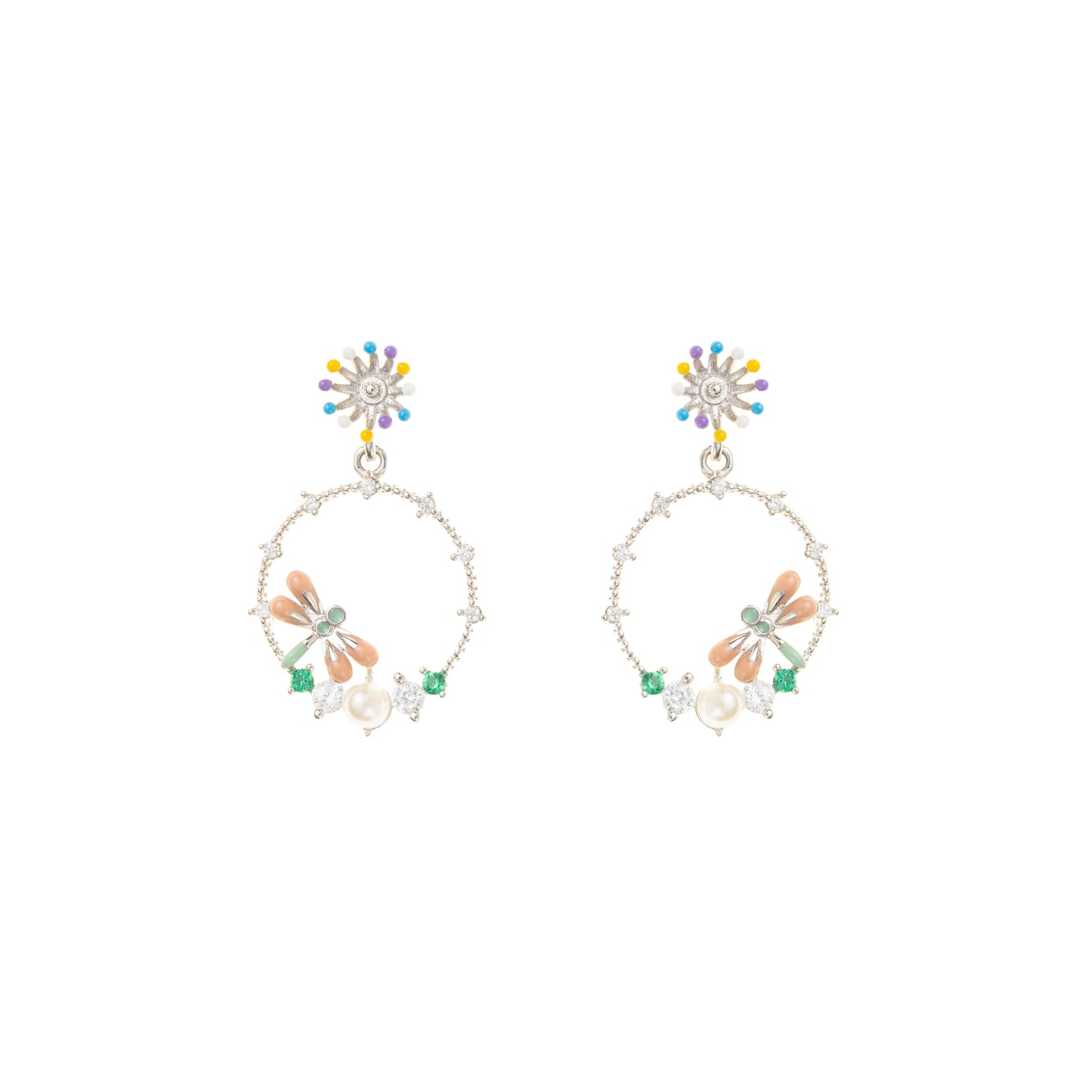 Aurora Garden Bracelet Earrings - 925 Silver