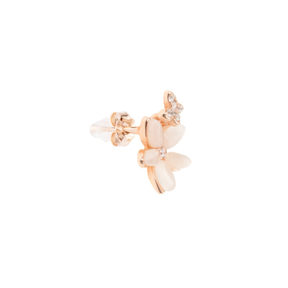The Blossom Glint Rose Gold Earrings -925 Silver