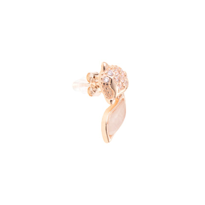 The Foxy Grace Rose Gold Earrings - 925 Silver