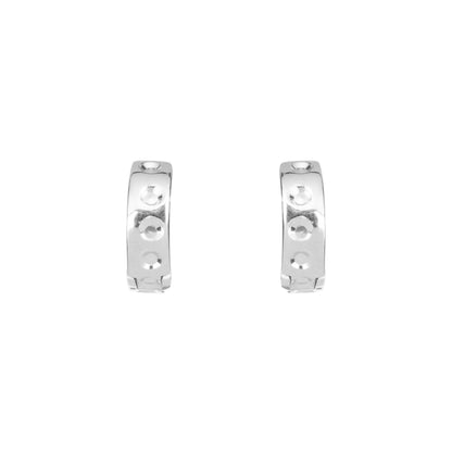 The Nova Bolt Hoops Earrings - 925 Silver