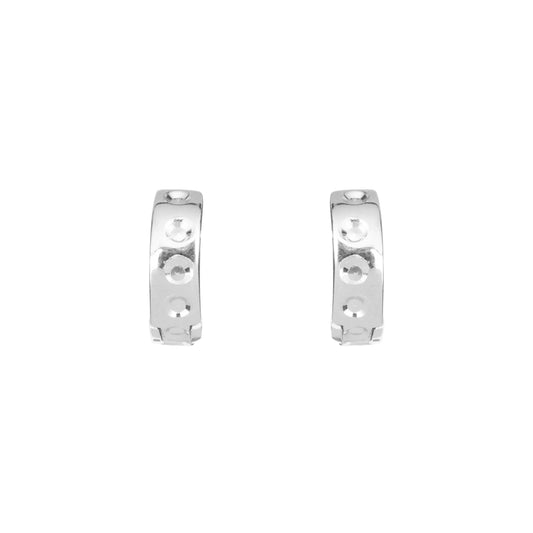 The Nova Bolt Hoops Earrings - 925 Silver