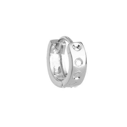 The Nova Bolt Hoops Earrings - 925 Silver