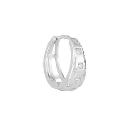 The Lustro Geo Hoops Earrings - 925 Sillver