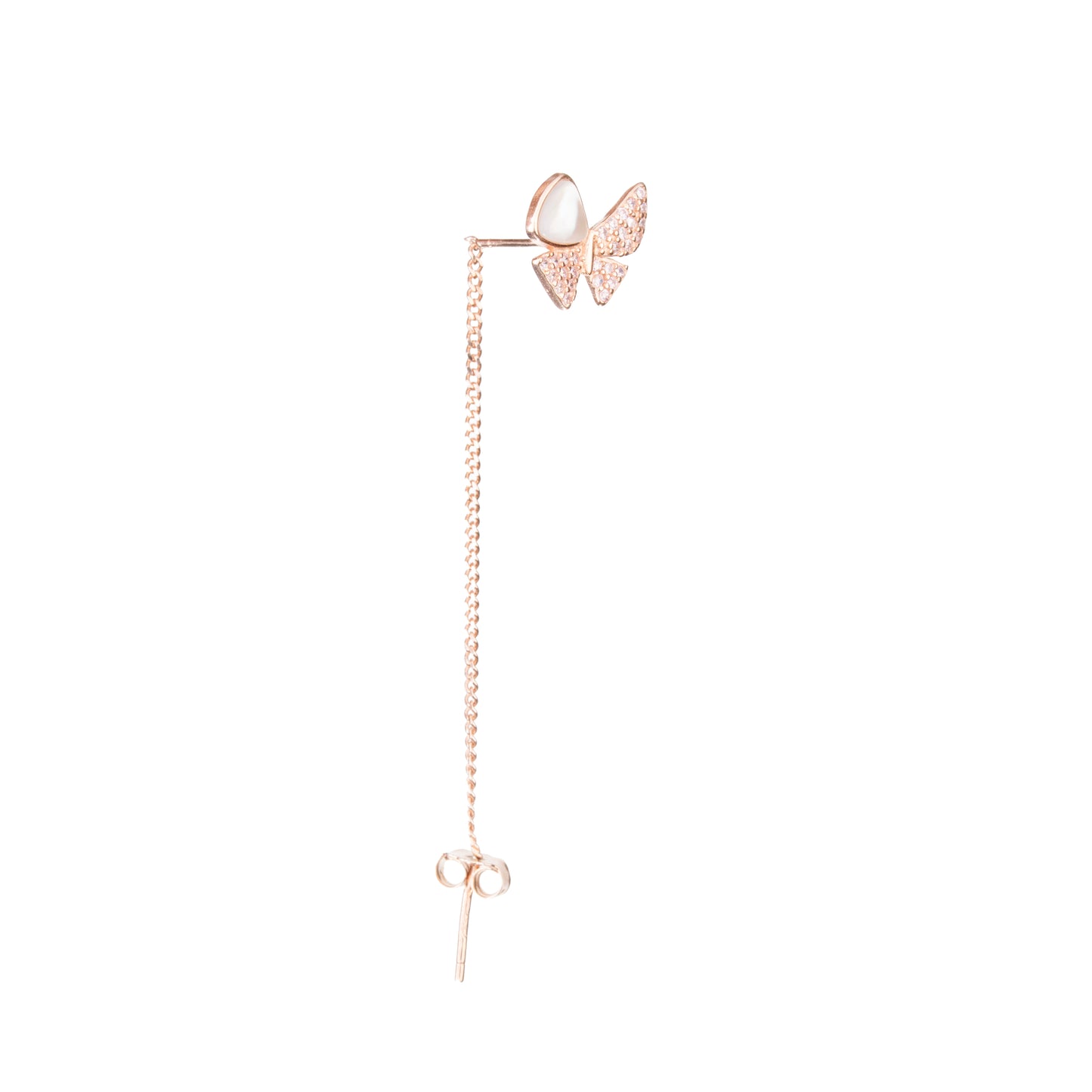 Butterfly Grace Drop Earrings - 925 Silver