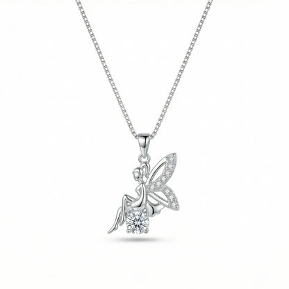 Whimsical Fairy Angel Pendant - 925 Silver