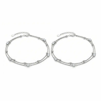 Twilight Sparkle Sterling Silver Anklet - 925 Silver