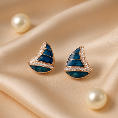 Ocean Sail Earrings - 925 Silver