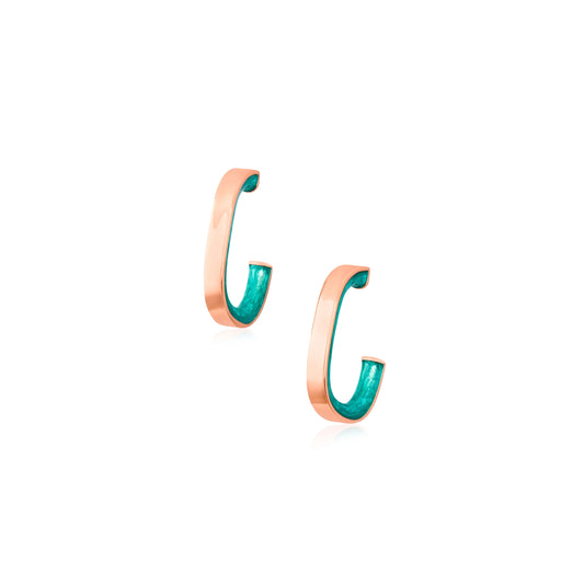 Aqua Hoops - 925 Silver