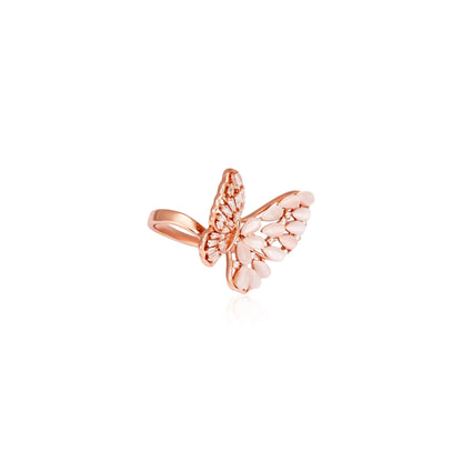 Flutter Rose Gold Ring - 925 Silver