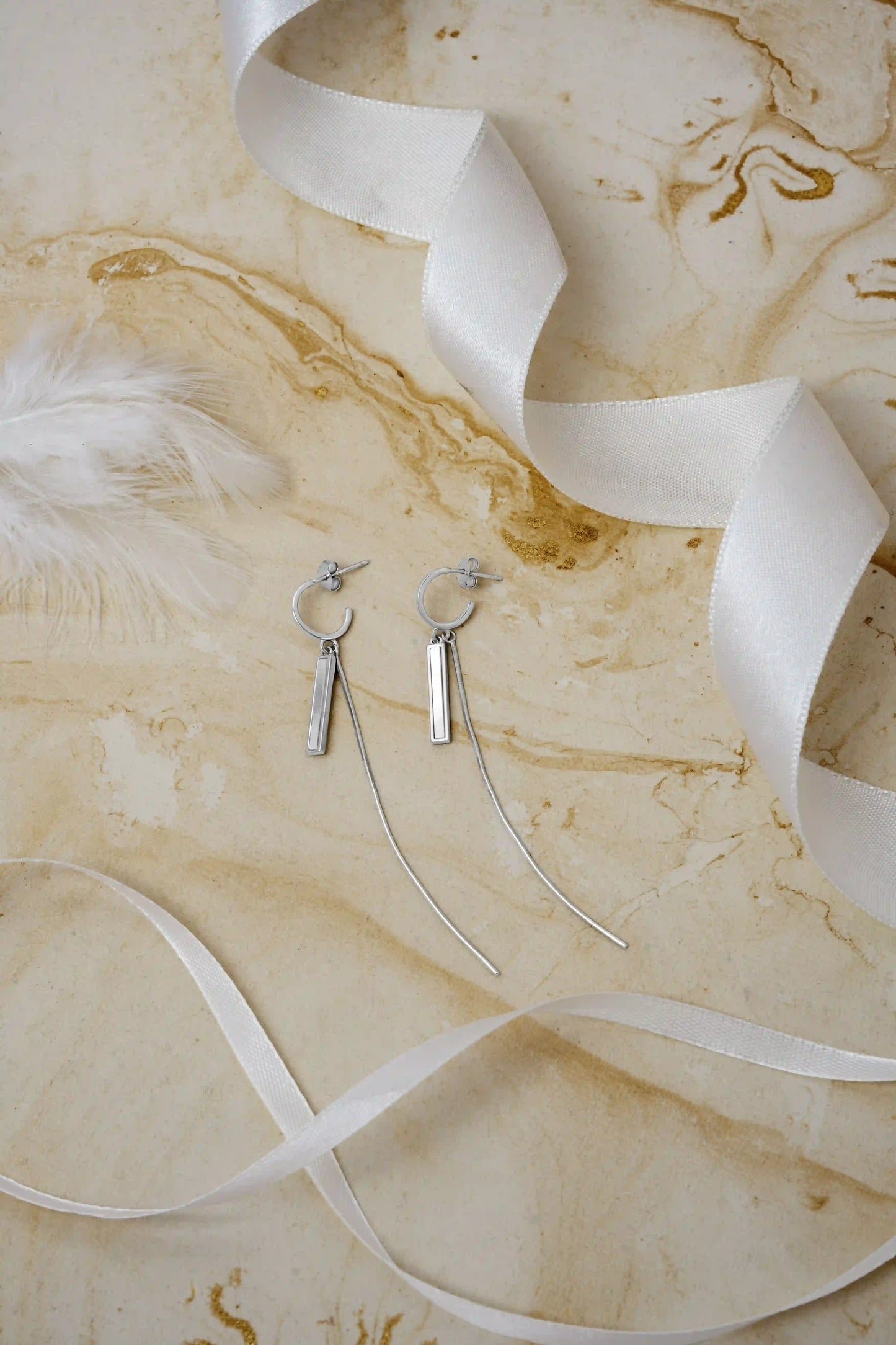 Silver Drop Earrings - 925 Silver