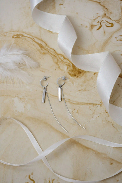 Silver Drop Earrings - 925 Silver