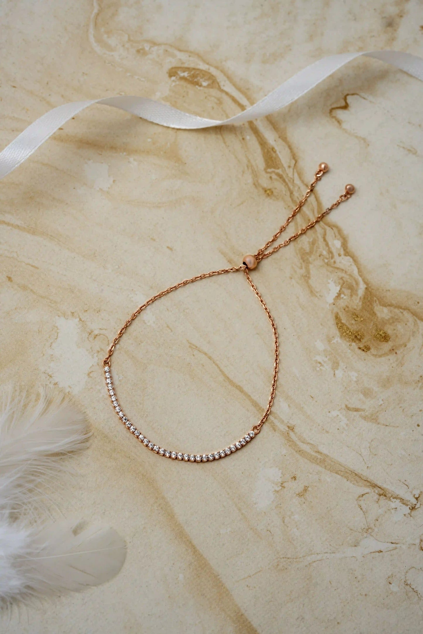 Twinkle Beads Bracelet Rose Gold - 925 Silver
