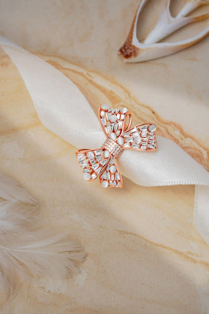 Charmed Knot Ring - 925 rose gold