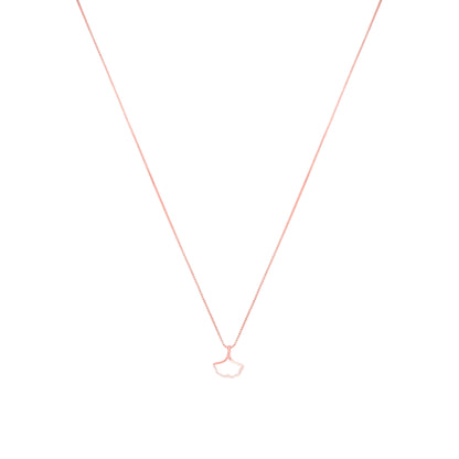 Gingko Leaf Chain Necklace - 925 Silver