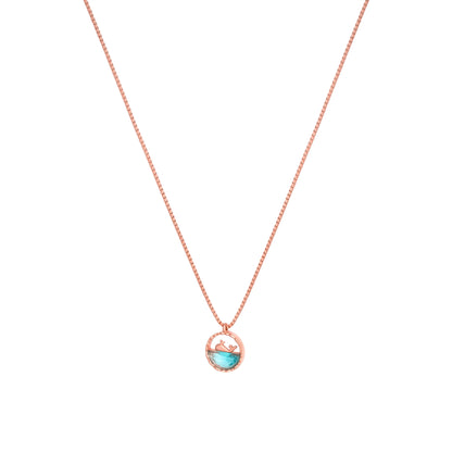 Dolphin Dancing Chain Necklace - 925 Silver