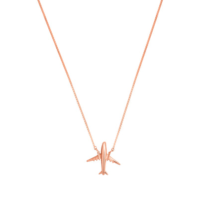 Airplane Chain Necklace - 925 Silver
