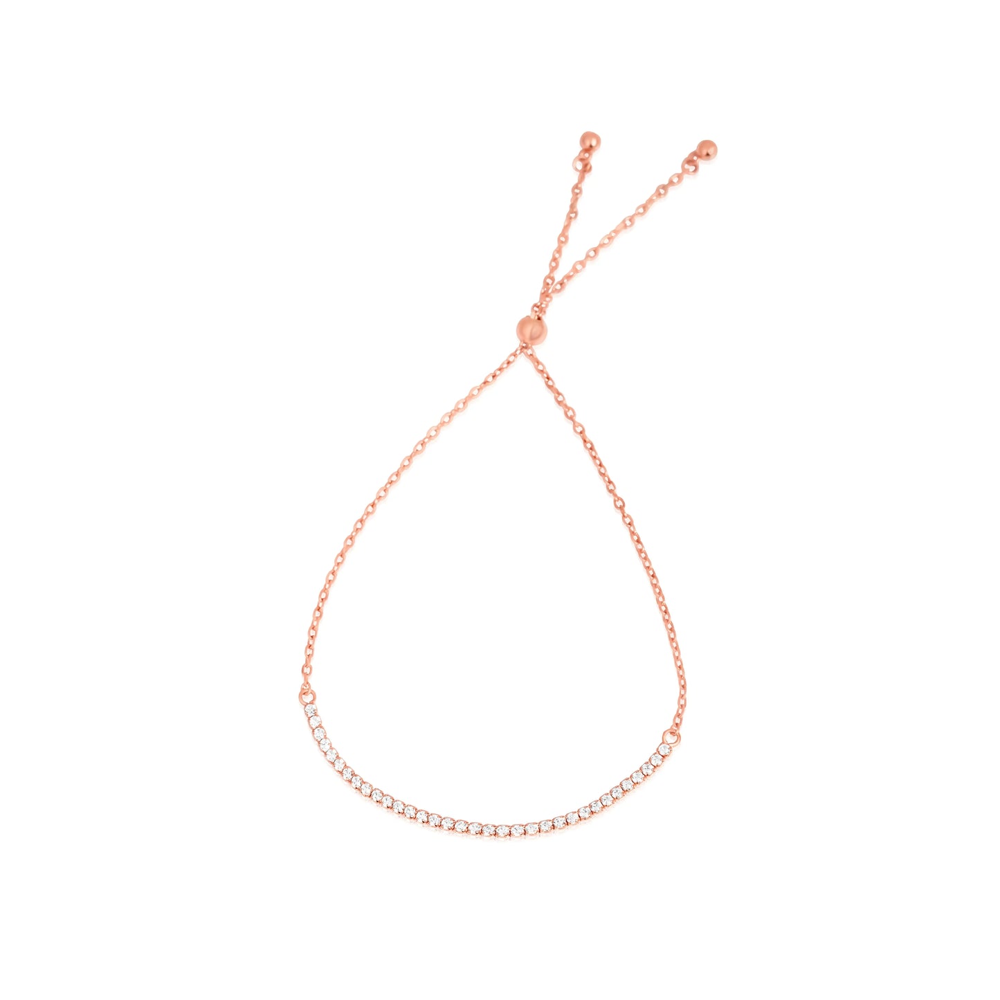 Twinkle Beads Bracelet Rose Gold - 925 Silver
