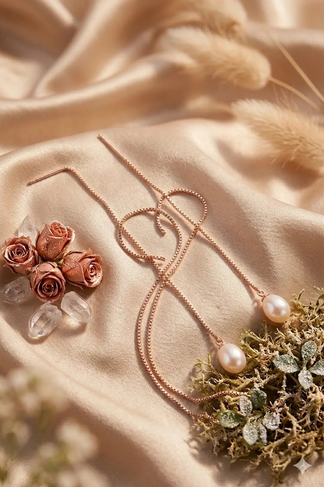 Fresh Water Pearl Danglers - 925 Silver