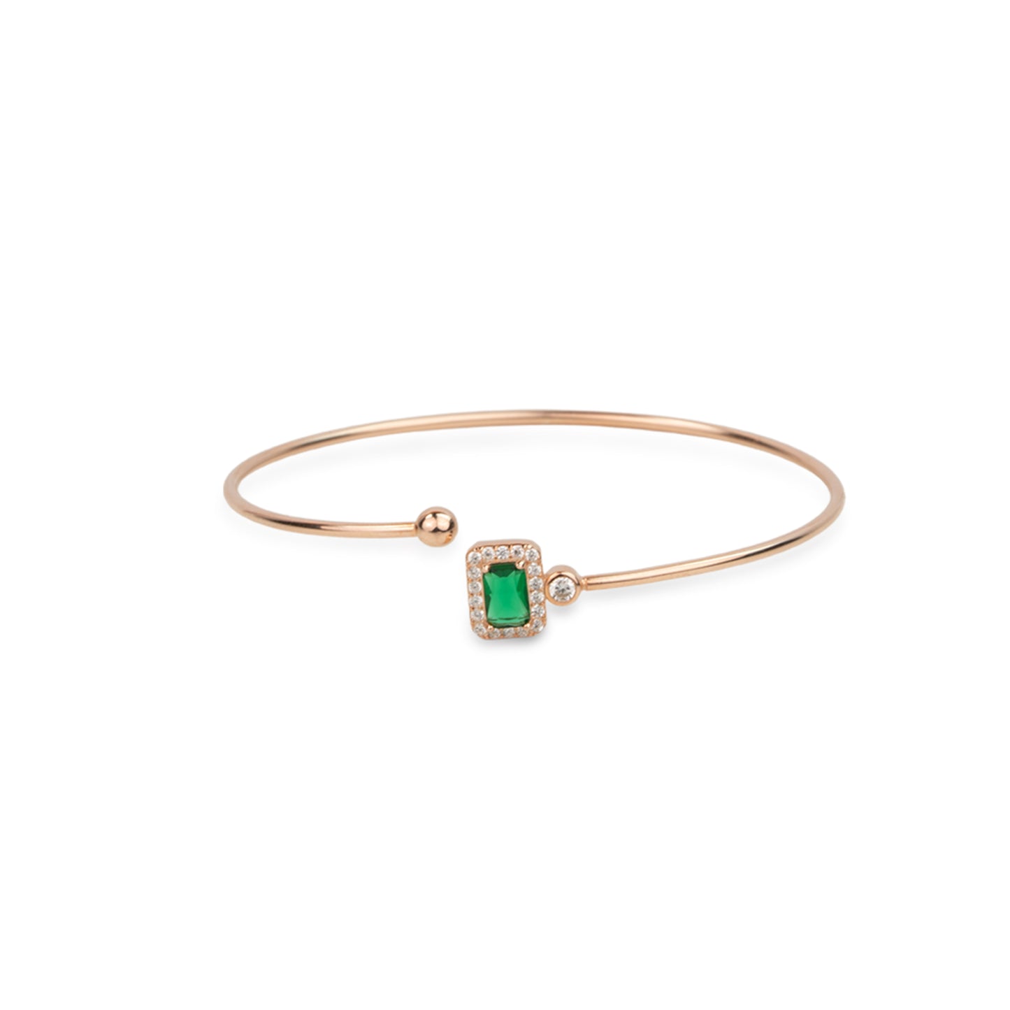 Emerald Aura Kada - 925 Silver