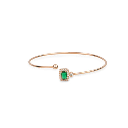 Emerald Aura Kada - 925 Silver