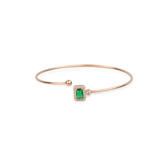 Emerald Aura Kada - 925 Silver