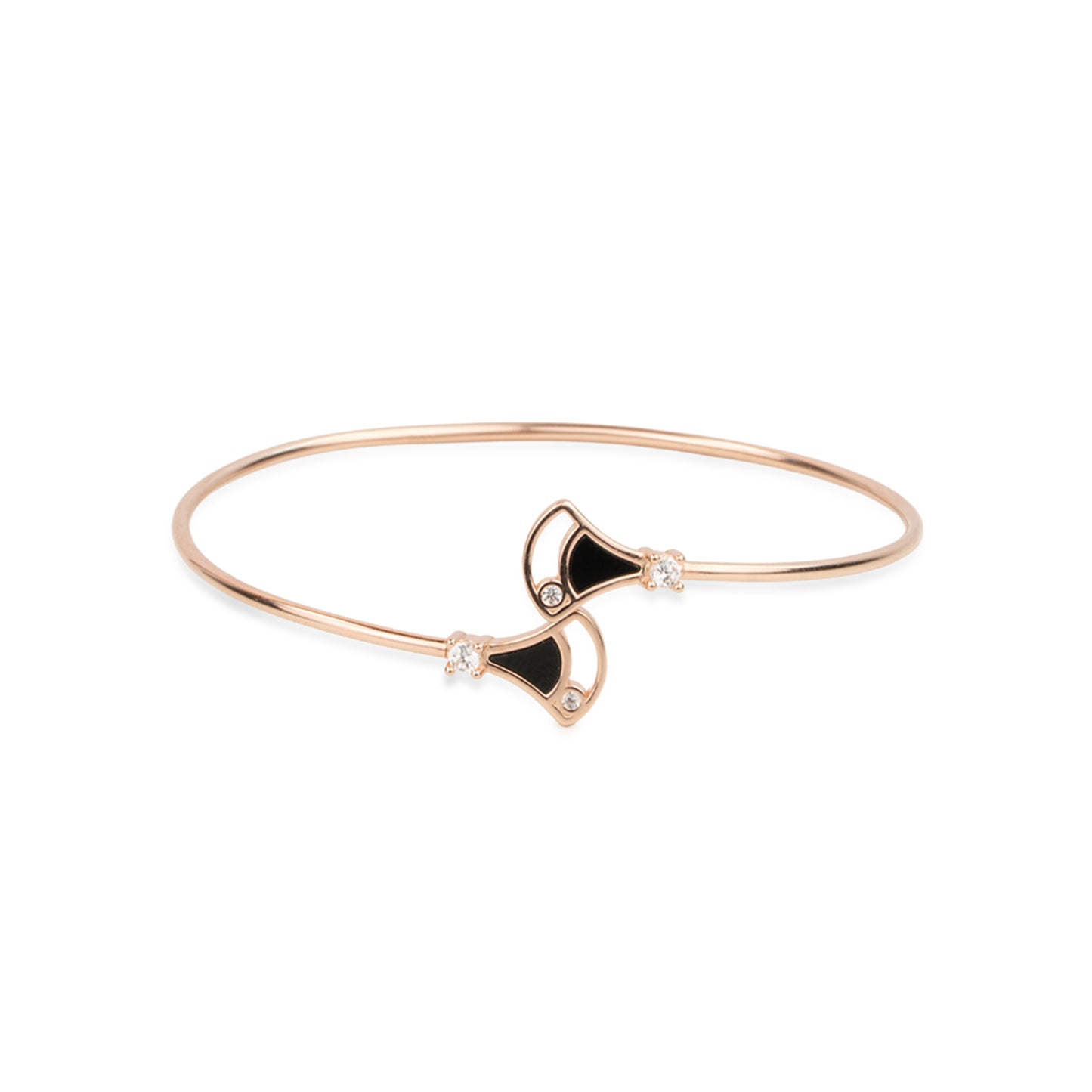 Midnight Bow Kada - 925 Silver