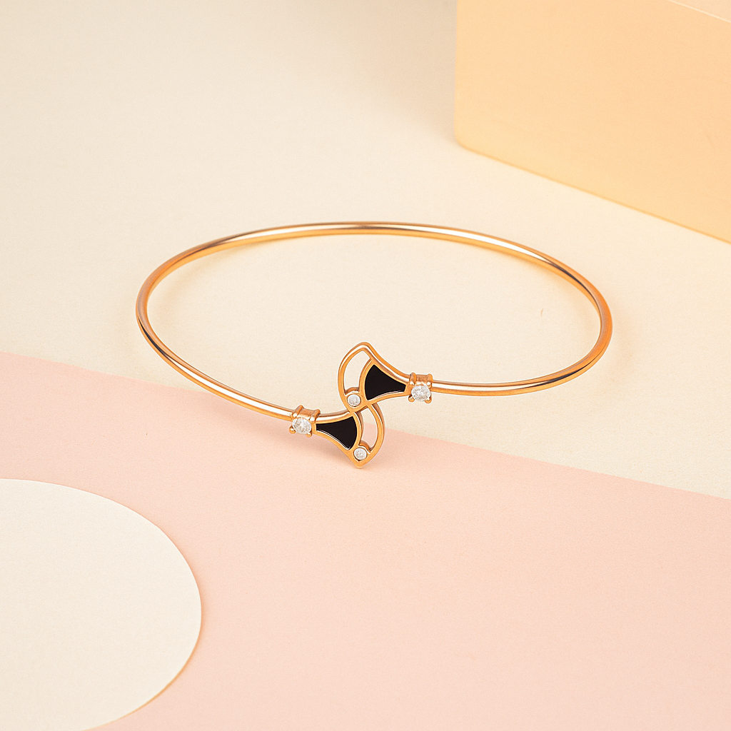 Midnight Bow Kada - 925 Silver