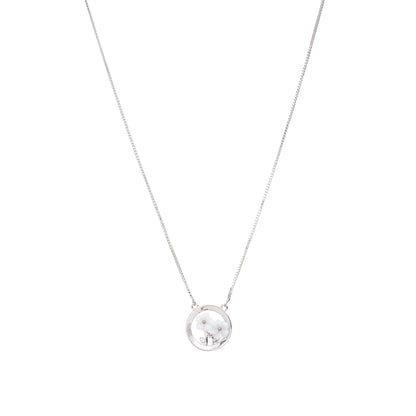 Moonflower Garden Pendant Necklace - 925 Silver