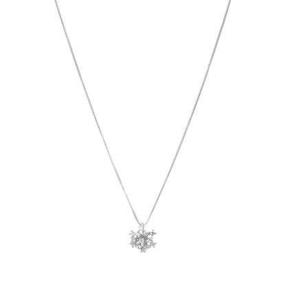 Snowflake Spark Necklace - 925 Silver
