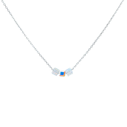 Prism Beads Minimalist Necklace - 925 Silver