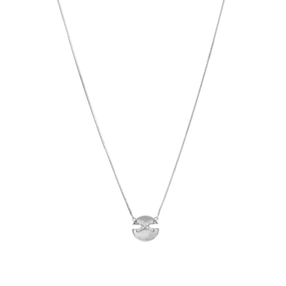 Lunar Eclipse Silver Pendant Necklace - 925 Silver