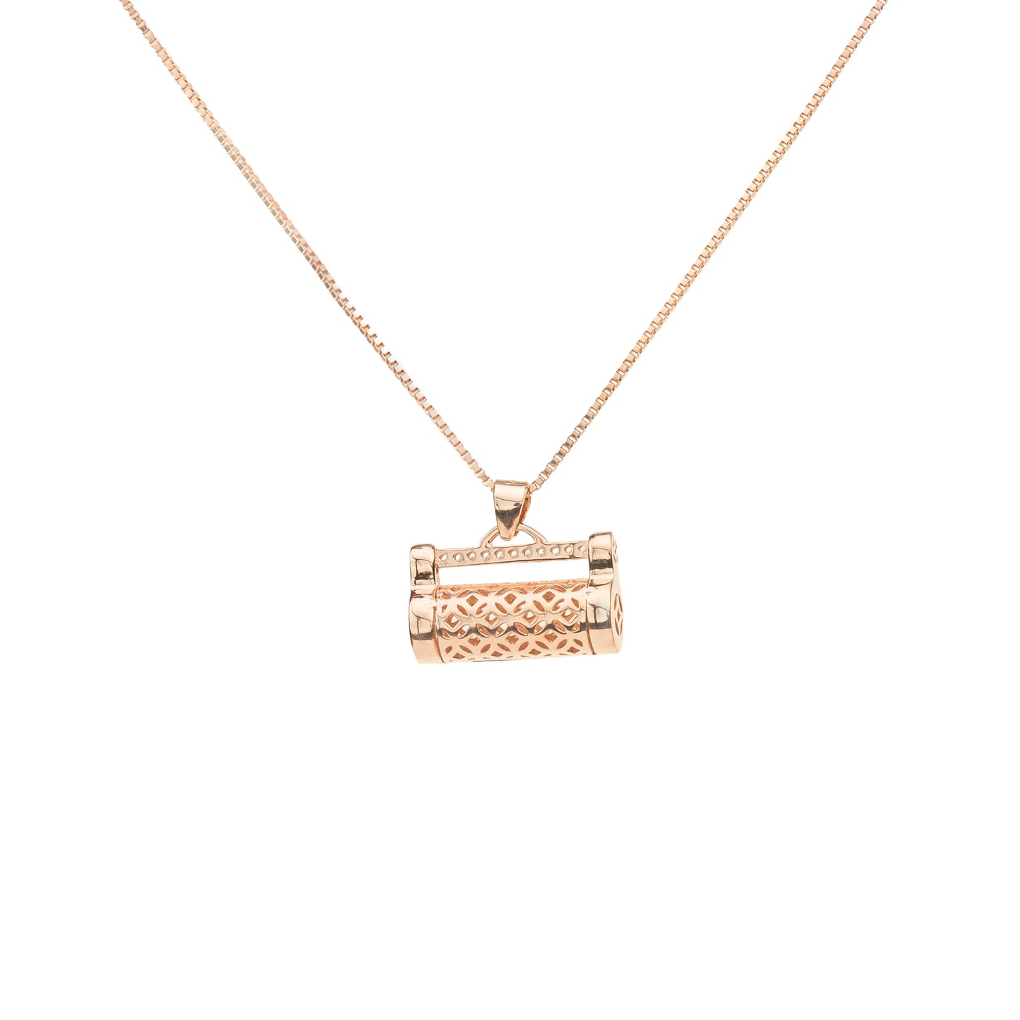 Golden Scroll Necklace - 925 Silver