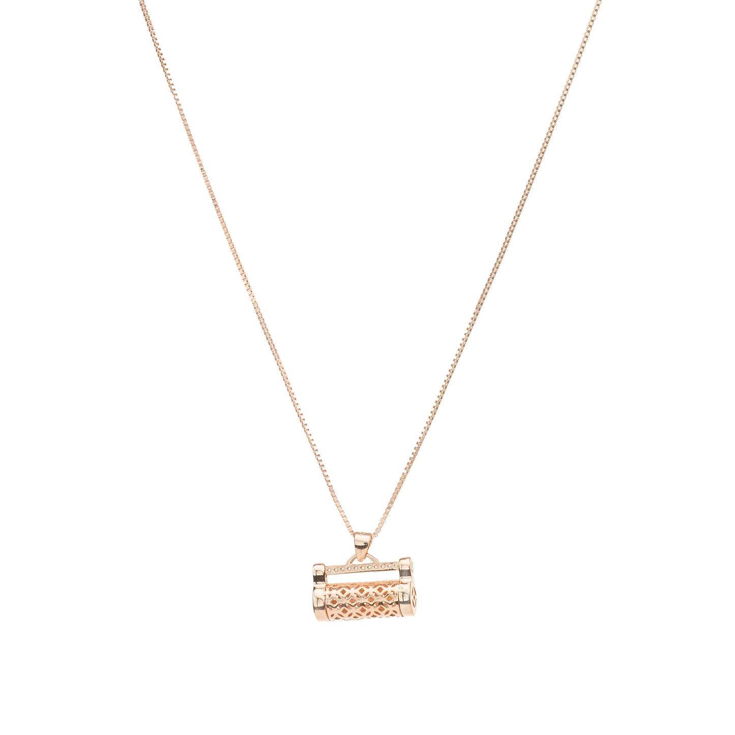 Golden Scroll Necklace - 925 Silver