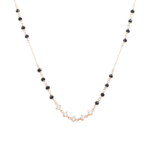 Radiant Bloom Mangalsutra Necklace - 925 Silver