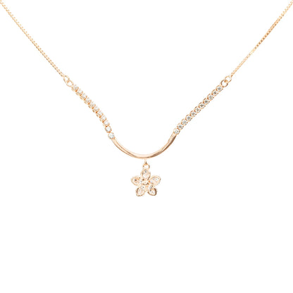 Blossom Gleam Necklace - 925 Silver