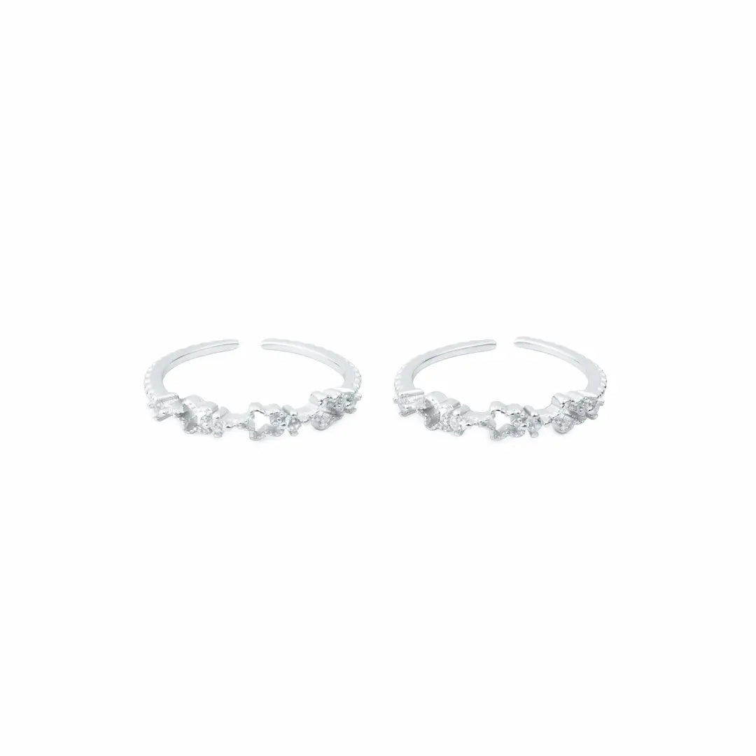 Aurielle Bloom  Adjustable Toe Ring- 925 Silver