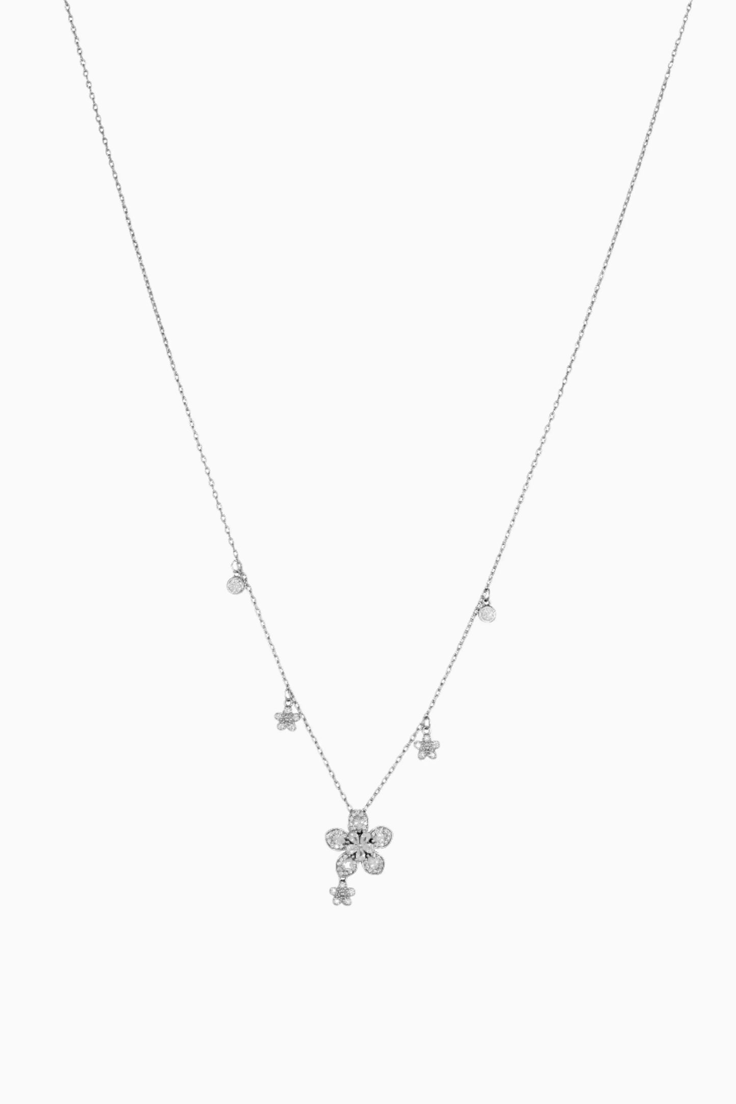 Daisy Cascade Necklace - 925 Silver
