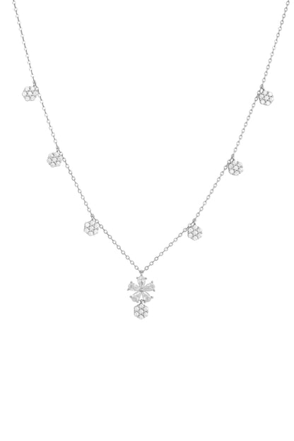 Radiant Bloom Necklace - 925 Silver