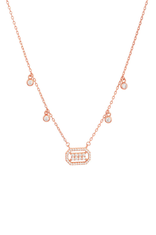 Lustrous Bloom Necklace - 925 Silver
