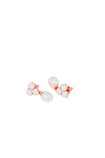 Blossom Pearl 925 Silver Adjustable Earrings
