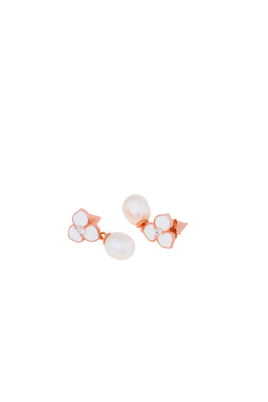 Blossom Pearl 925 Silver Adjustable Earrings