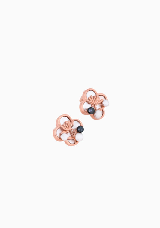 Mother of Pearl Earrings - 925 Silver