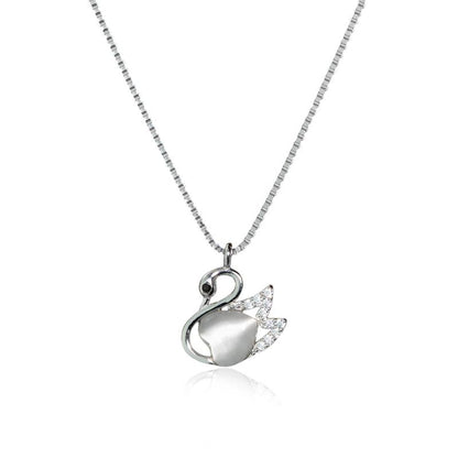 Grace Swan Necklace - 925 Silver
