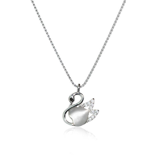 Grace Swan Necklace - 925 Silver