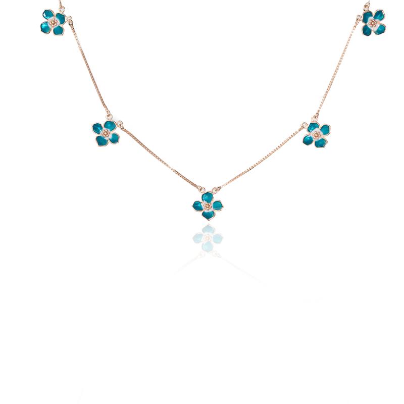 Bloom Charm Necklace - 925 Silver