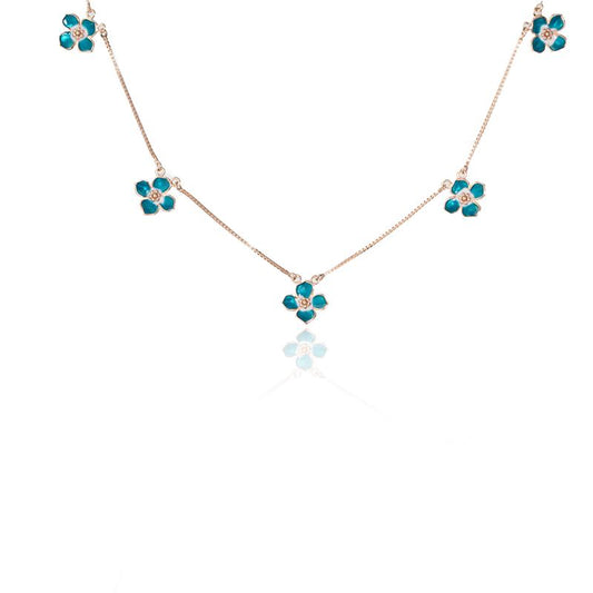 Bloom Charm Necklace - 925 Silver