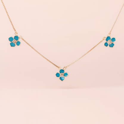 Bloom Charm Necklace - 925 Silver
